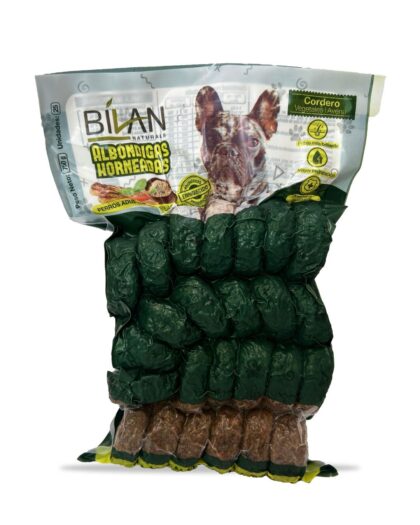 Albóndigas presentación familiar de Cordero para Perros x 25 unidades