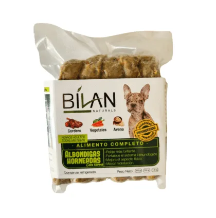 Albóndigas de Cordero para Perros 500Gr